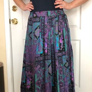 Paisley Colorful Long Beautiful Skirt